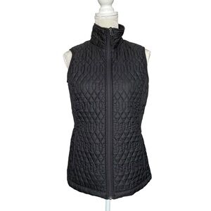 Lands’ End Women's Primaloft Black Quilted Vest Women’s Size S 6-8 Black